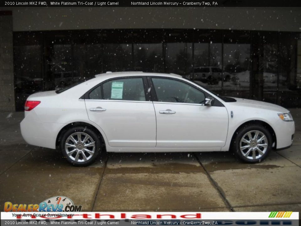2010 Lincoln MKZ FWD White Platinum Tri-Coat / Light Camel Photo #1