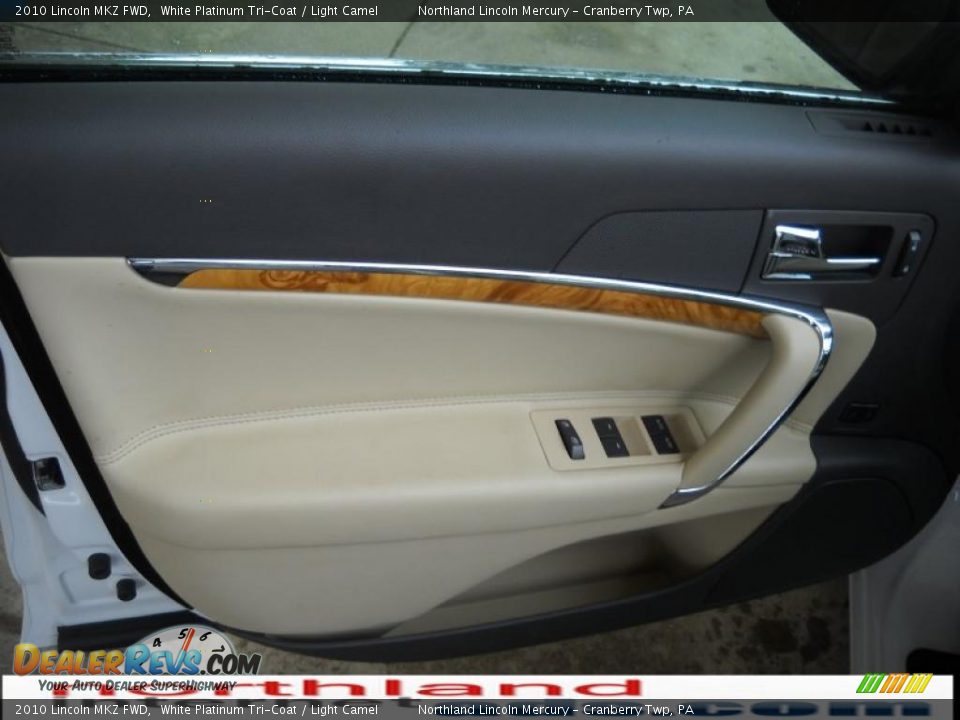 2010 Lincoln MKZ FWD White Platinum Tri-Coat / Light Camel Photo #6