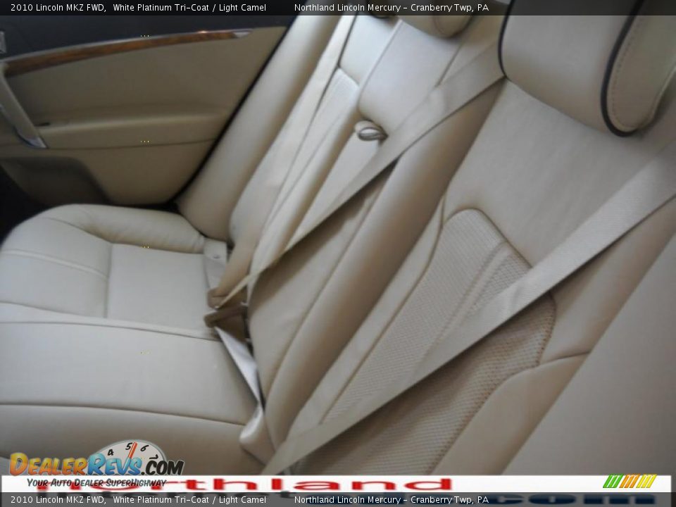 2010 Lincoln MKZ FWD White Platinum Tri-Coat / Light Camel Photo #11