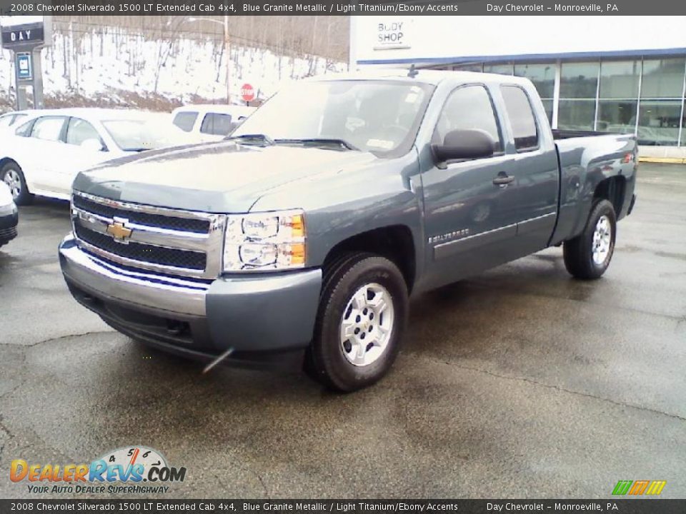 2008 Chevrolet Silverado 1500 LT Extended Cab 4x4 Blue Granite Metallic / Light Titanium/Ebony Accents Photo #1