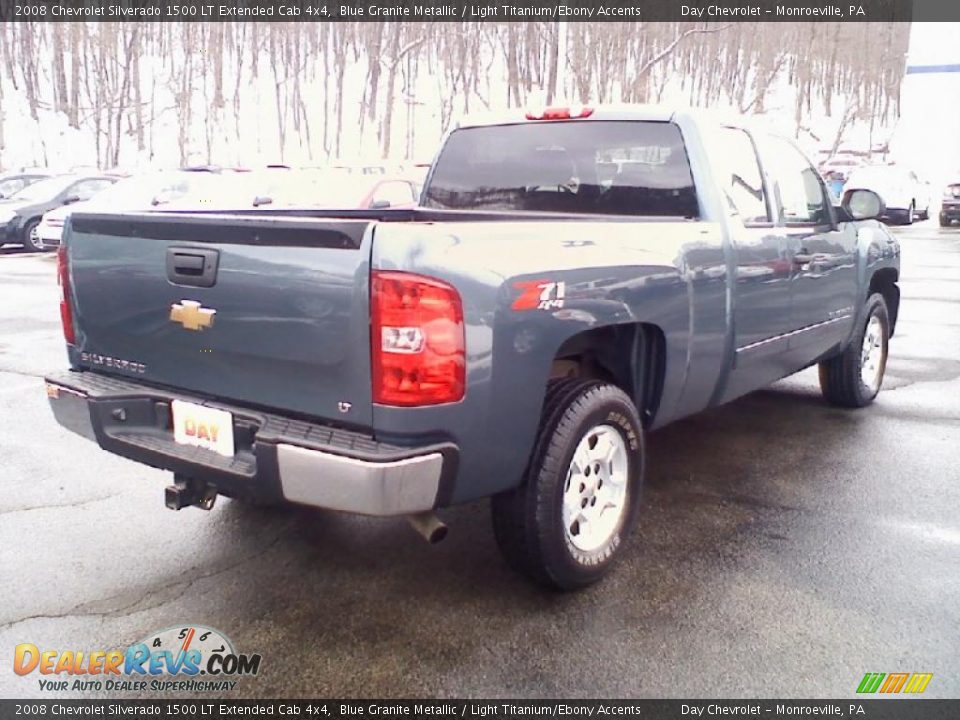 2008 Chevrolet Silverado 1500 LT Extended Cab 4x4 Blue Granite Metallic / Light Titanium/Ebony Accents Photo #3