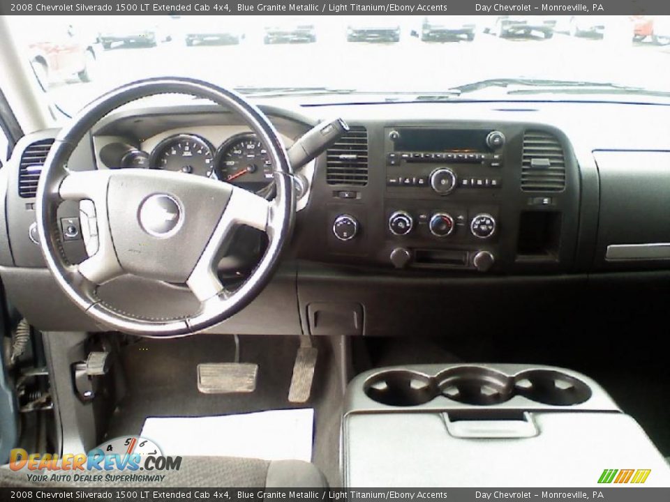 2008 Chevrolet Silverado 1500 LT Extended Cab 4x4 Blue Granite Metallic / Light Titanium/Ebony Accents Photo #7