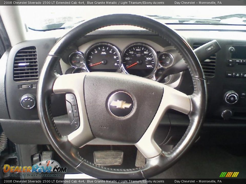 2008 Chevrolet Silverado 1500 LT Extended Cab 4x4 Blue Granite Metallic / Light Titanium/Ebony Accents Photo #10