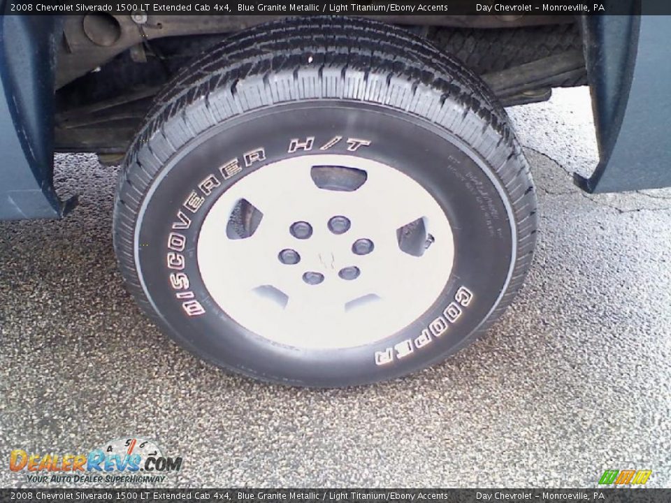 2008 Chevrolet Silverado 1500 LT Extended Cab 4x4 Blue Granite Metallic / Light Titanium/Ebony Accents Photo #12