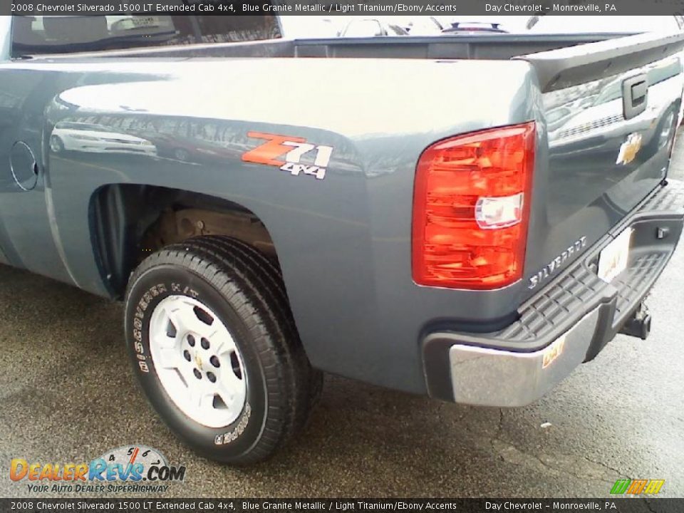 2008 Chevrolet Silverado 1500 LT Extended Cab 4x4 Blue Granite Metallic / Light Titanium/Ebony Accents Photo #13