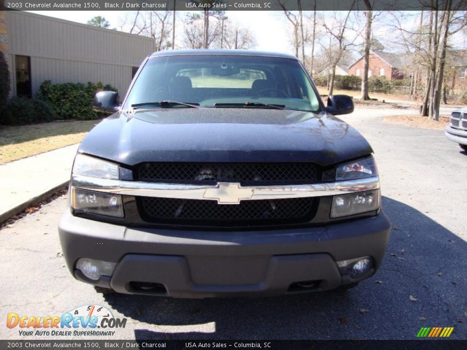 2003 Chevrolet Avalanche 1500 Black / Dark Charcoal Photo #1