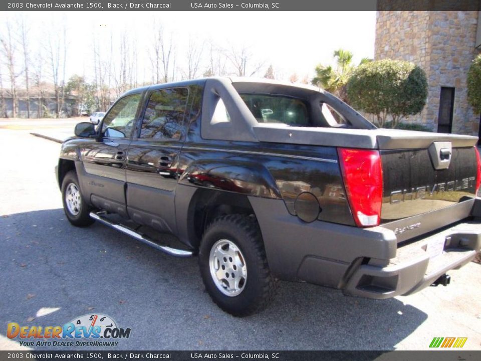 2003 Chevrolet Avalanche 1500 Black / Dark Charcoal Photo #3