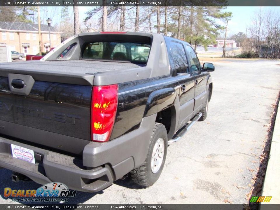 2003 Chevrolet Avalanche 1500 Black / Dark Charcoal Photo #5