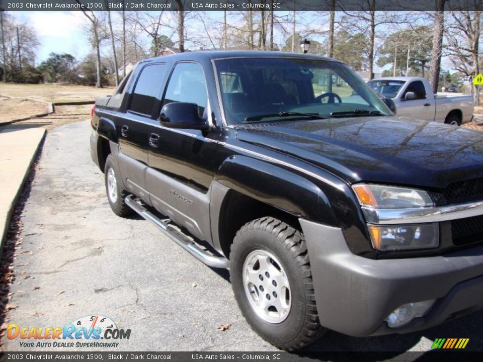 2003 Chevrolet Avalanche 1500 Black / Dark Charcoal Photo #6