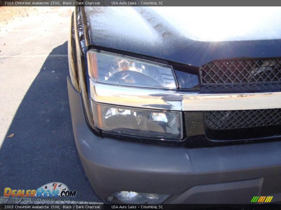 2003 Chevrolet Avalanche 1500 Black / Dark Charcoal Photo #9