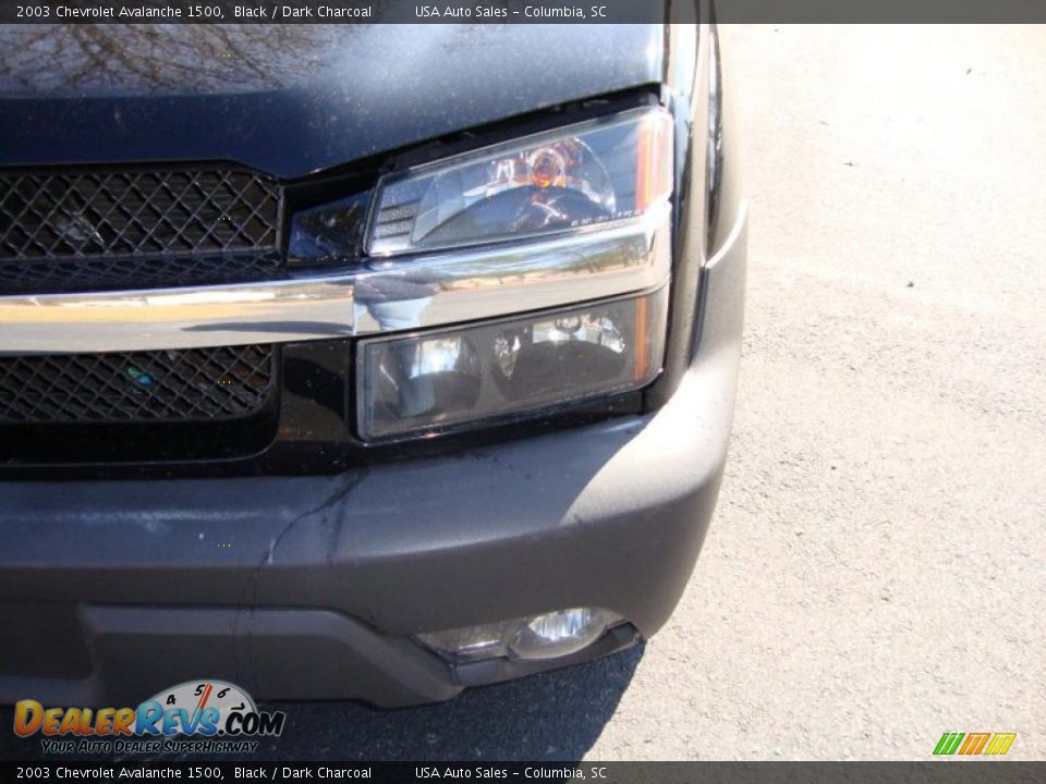 2003 Chevrolet Avalanche 1500 Black / Dark Charcoal Photo #10