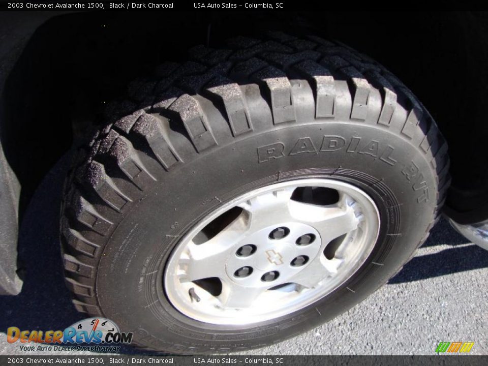 2003 Chevrolet Avalanche 1500 Black / Dark Charcoal Photo #11