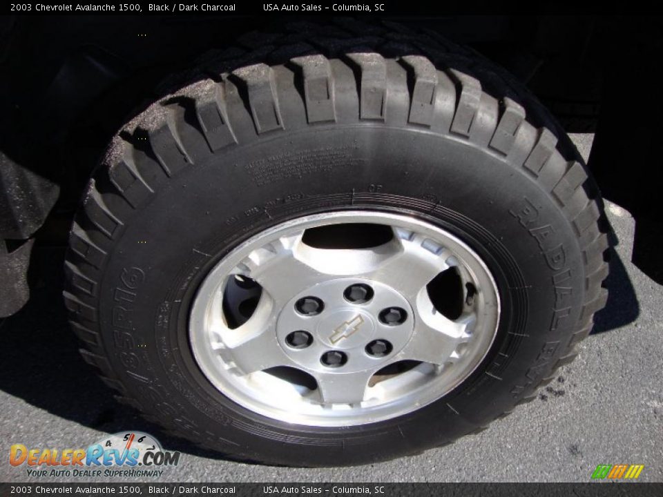 2003 Chevrolet Avalanche 1500 Black / Dark Charcoal Photo #12