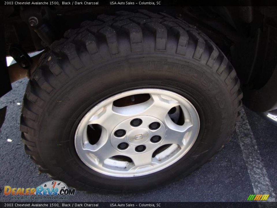 2003 Chevrolet Avalanche 1500 Black / Dark Charcoal Photo #13