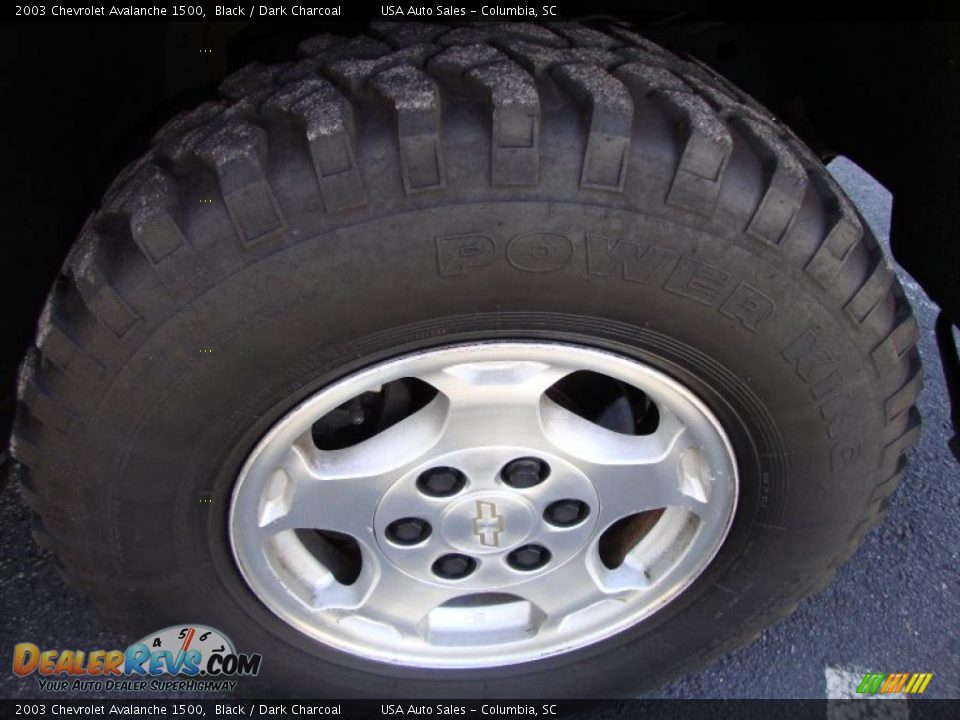2003 Chevrolet Avalanche 1500 Black / Dark Charcoal Photo #14