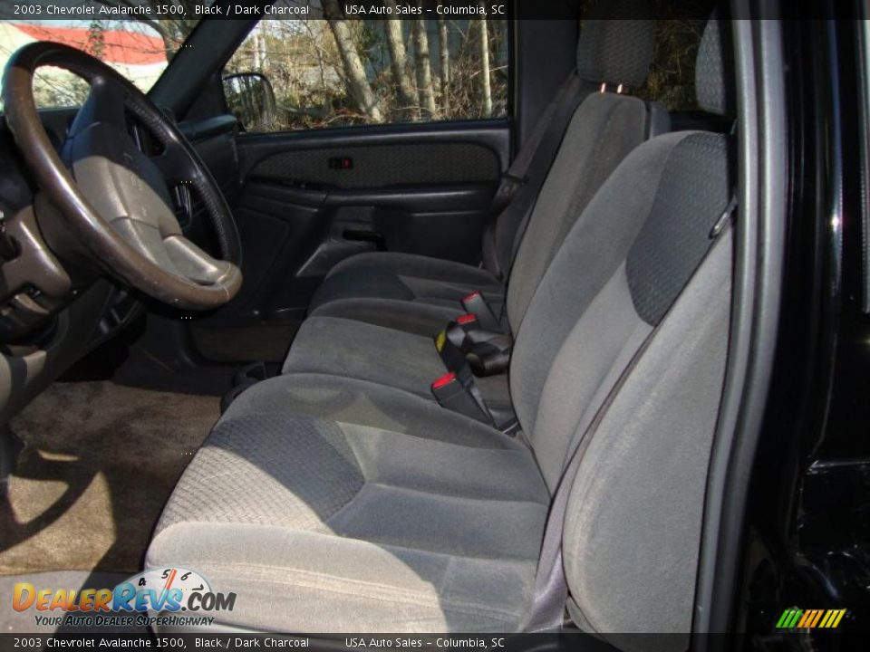 2003 Chevrolet Avalanche 1500 Black / Dark Charcoal Photo #18