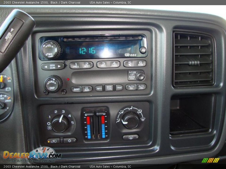 2003 Chevrolet Avalanche 1500 Black / Dark Charcoal Photo #22
