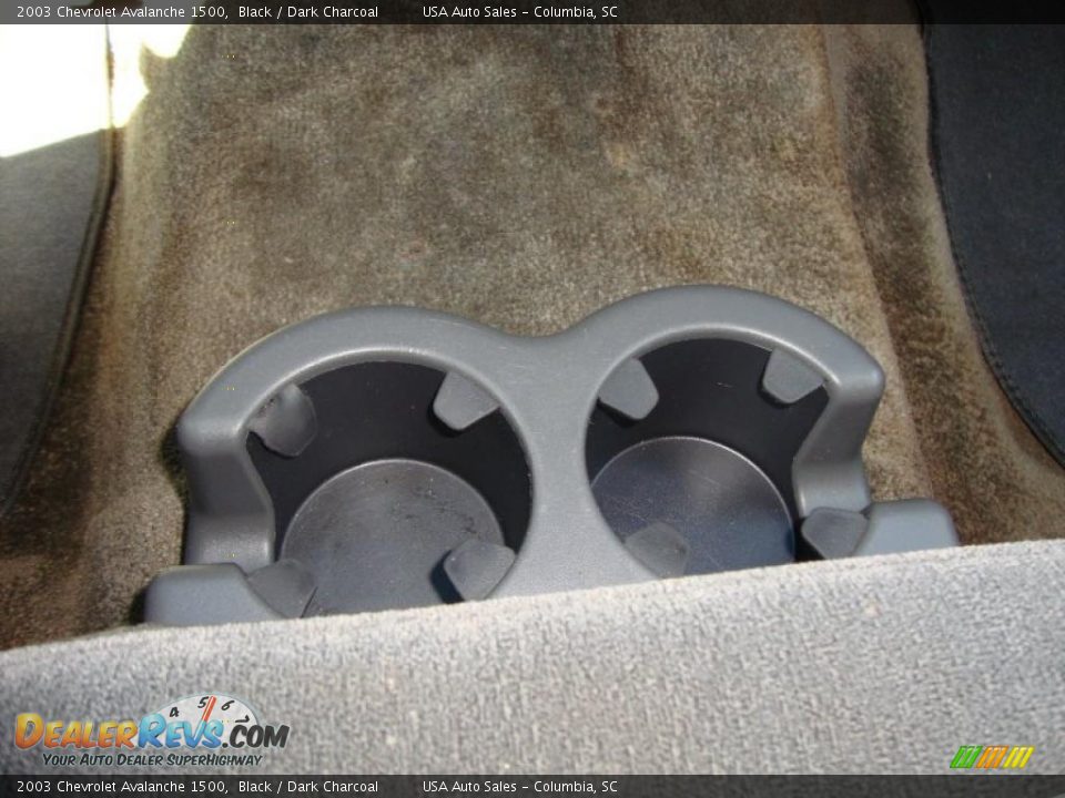 2003 Chevrolet Avalanche 1500 Black / Dark Charcoal Photo #24