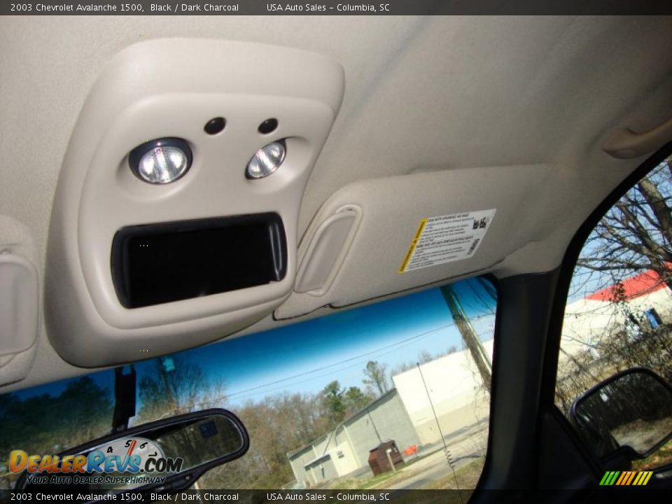 2003 Chevrolet Avalanche 1500 Black / Dark Charcoal Photo #27