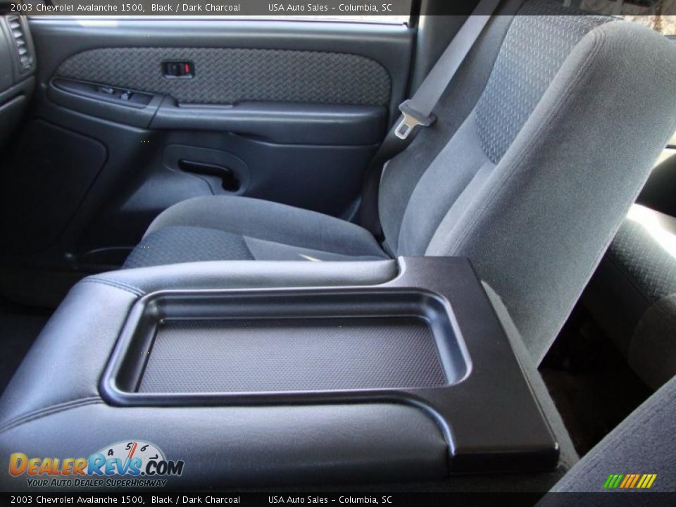 2003 Chevrolet Avalanche 1500 Black / Dark Charcoal Photo #29