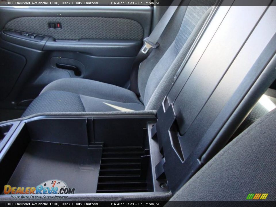 2003 Chevrolet Avalanche 1500 Black / Dark Charcoal Photo #30