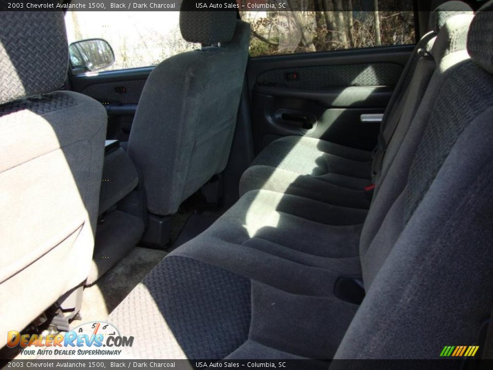 2003 Chevrolet Avalanche 1500 Black / Dark Charcoal Photo #33