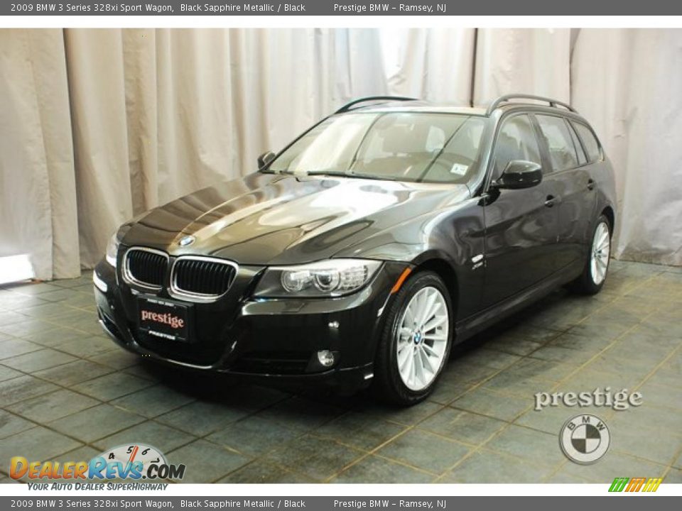 2009 BMW 3 Series 328xi Sport Wagon Black Sapphire Metallic / Black Photo #1