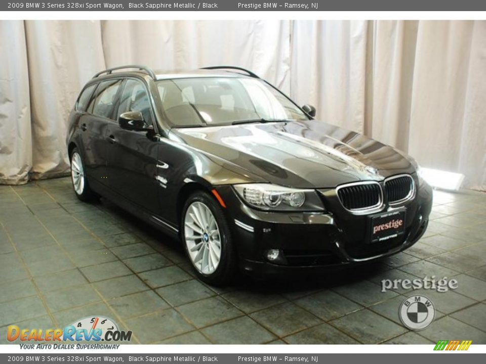 2009 BMW 3 Series 328xi Sport Wagon Black Sapphire Metallic / Black Photo #7