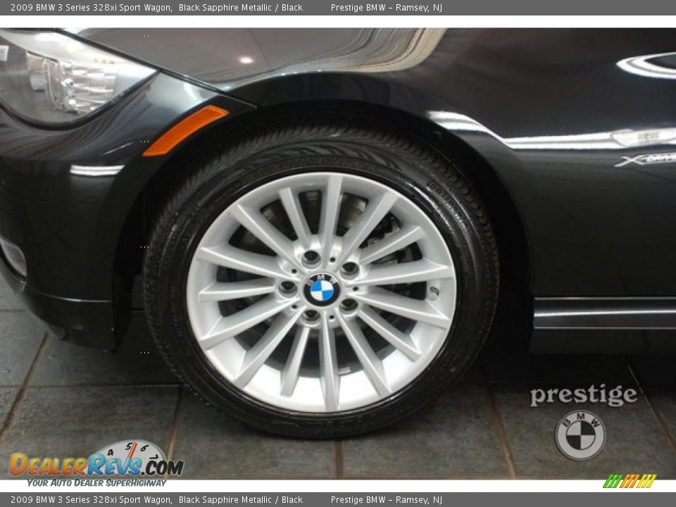2009 BMW 3 Series 328xi Sport Wagon Black Sapphire Metallic / Black Photo #8