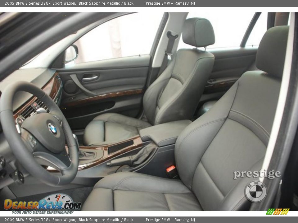 2009 BMW 3 Series 328xi Sport Wagon Black Sapphire Metallic / Black Photo #9