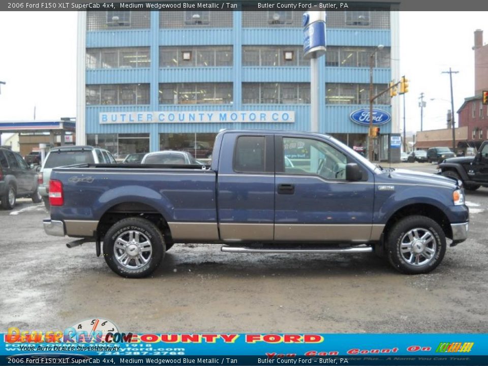 2006 Ford F150 XLT SuperCab 4x4 Medium Wedgewood Blue Metallic / Tan Photo #1