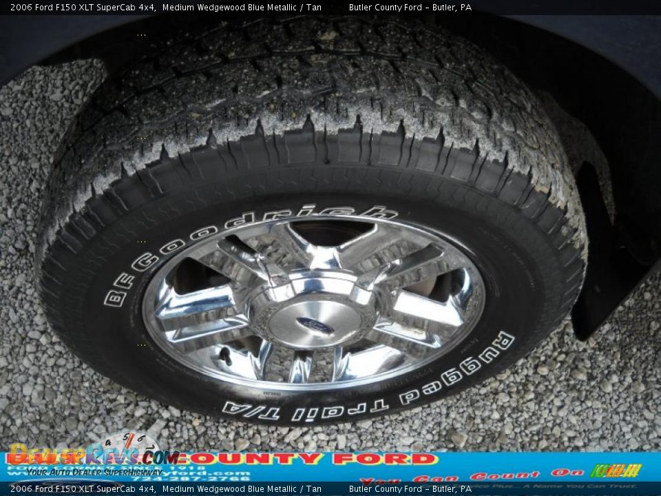 2006 Ford F150 XLT SuperCab 4x4 Medium Wedgewood Blue Metallic / Tan Photo #15