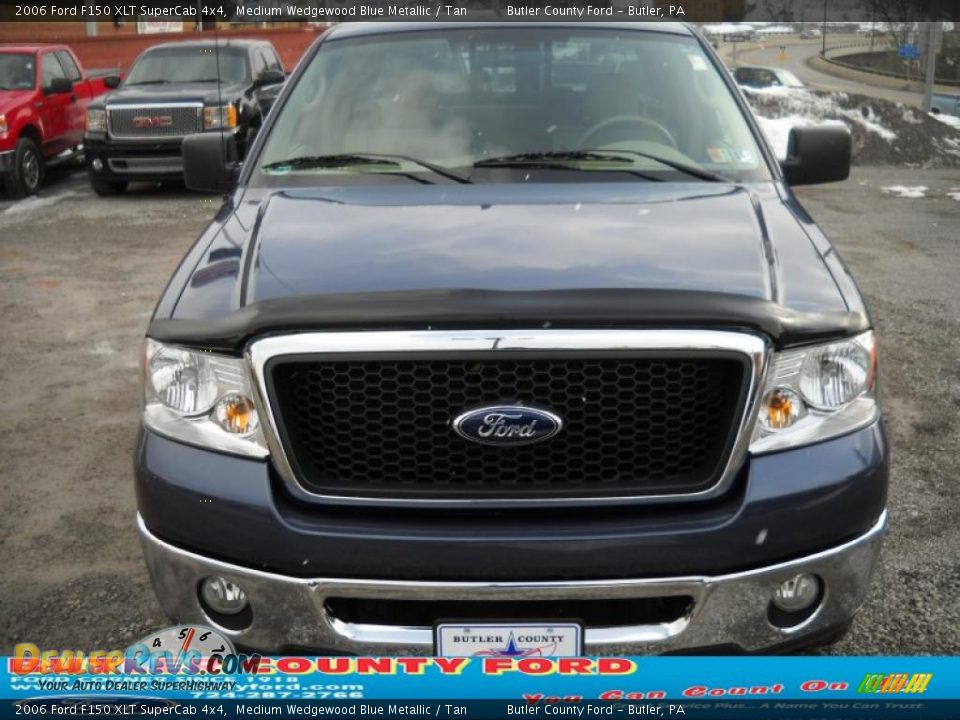 2006 Ford F150 XLT SuperCab 4x4 Medium Wedgewood Blue Metallic / Tan Photo #19