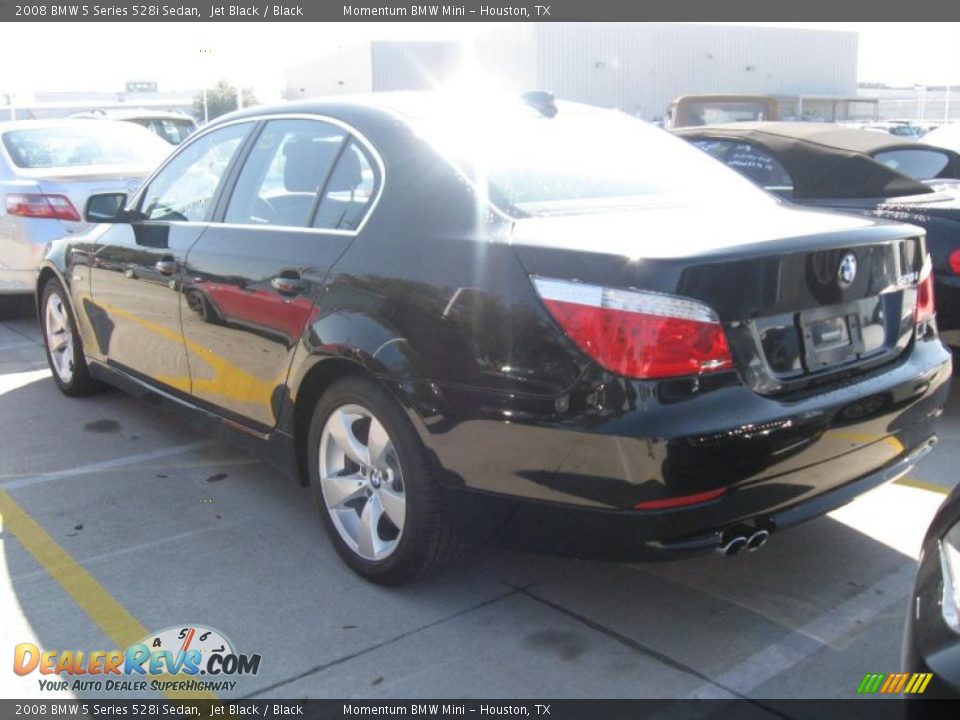 2008 BMW 5 Series 528i Sedan Jet Black / Black Photo #2