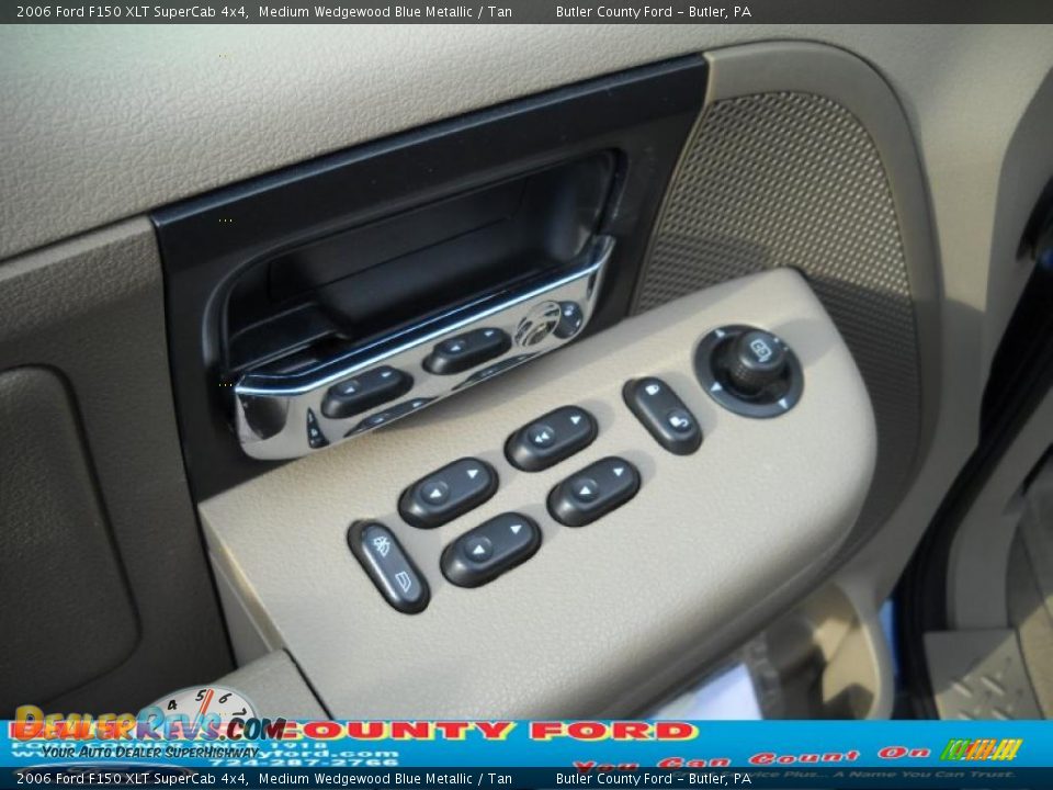 2006 Ford F150 XLT SuperCab 4x4 Medium Wedgewood Blue Metallic / Tan Photo #21