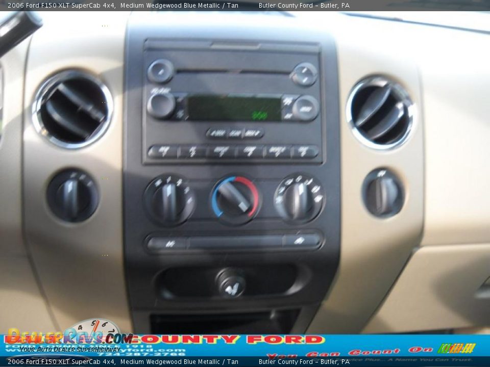 2006 Ford F150 XLT SuperCab 4x4 Medium Wedgewood Blue Metallic / Tan Photo #22