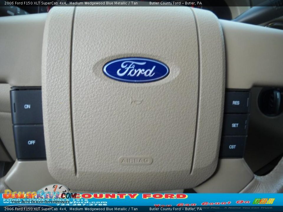 2006 Ford F150 XLT SuperCab 4x4 Medium Wedgewood Blue Metallic / Tan Photo #24