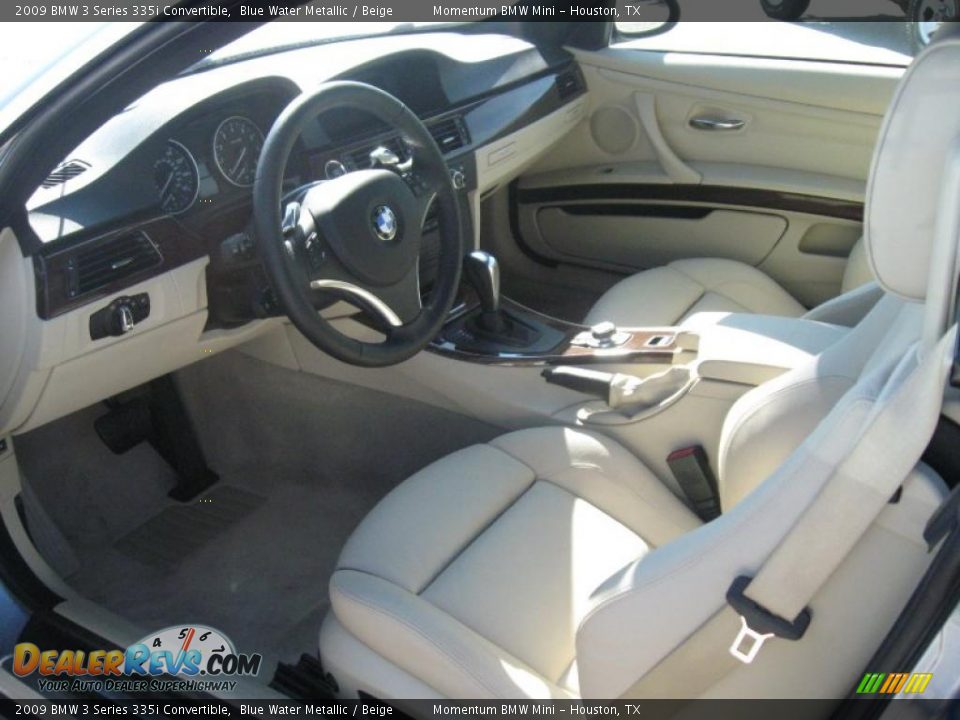 2009 BMW 3 Series 335i Convertible Blue Water Metallic / Beige Photo #2