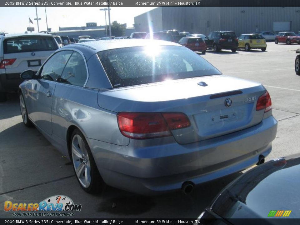 2009 BMW 3 Series 335i Convertible Blue Water Metallic / Beige Photo #3