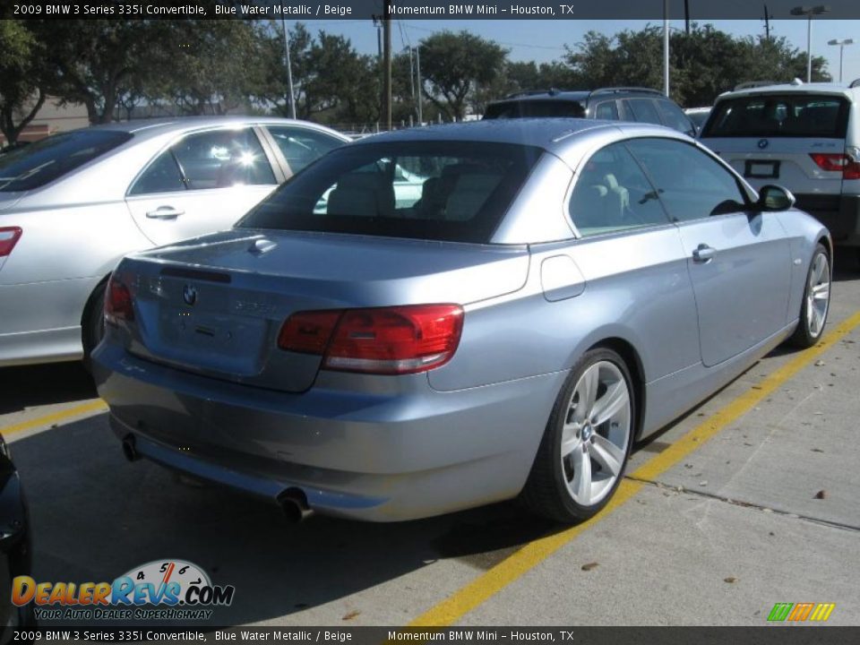 2009 BMW 3 Series 335i Convertible Blue Water Metallic / Beige Photo #4