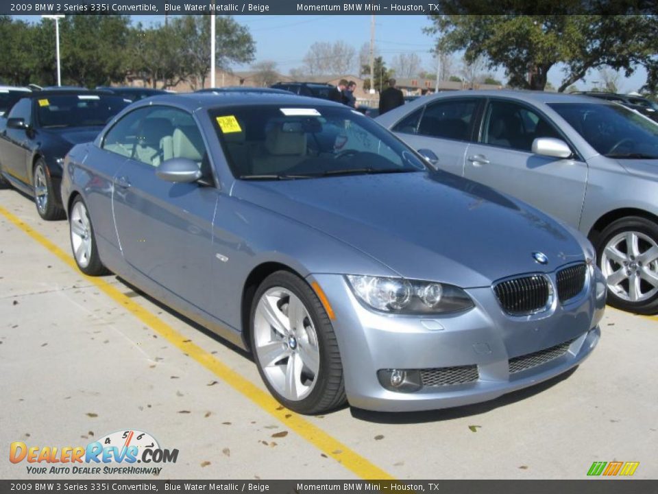 2009 BMW 3 Series 335i Convertible Blue Water Metallic / Beige Photo #5