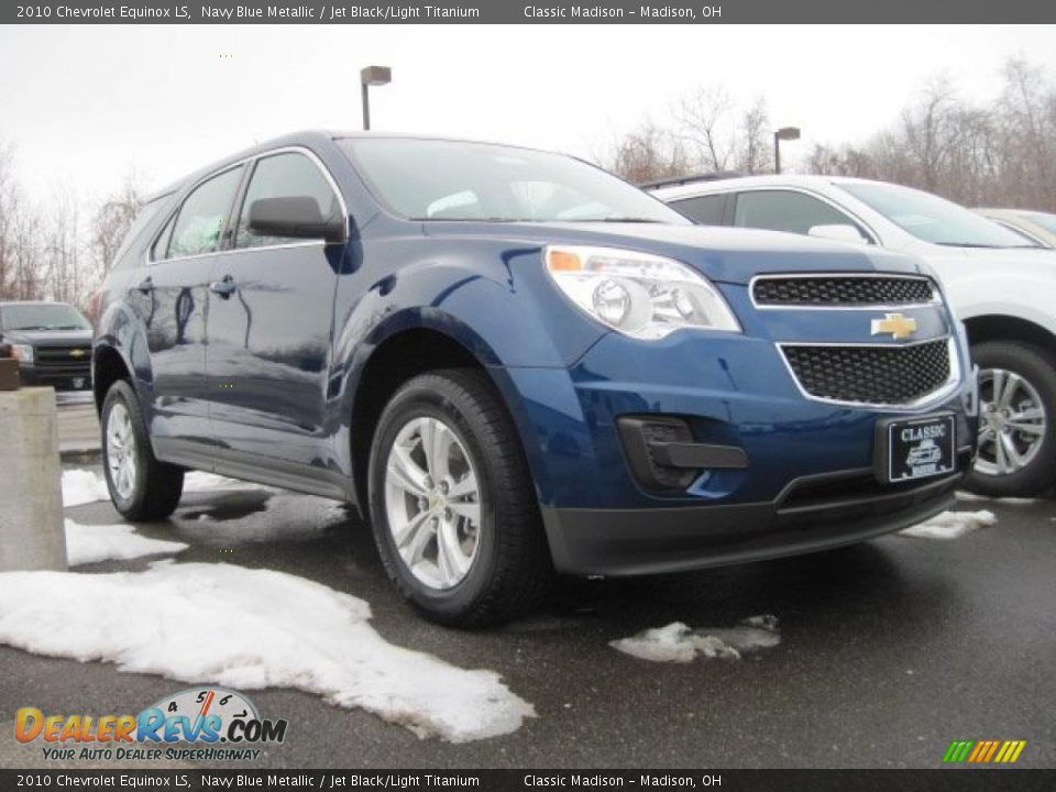 2010 Chevrolet Equinox LS Navy Blue Metallic / Jet Black/Light Titanium Photo #3