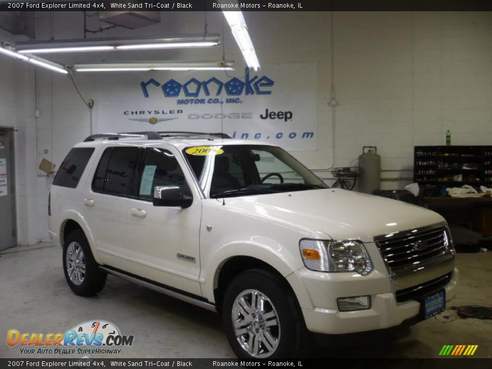 2007 Ford Explorer Limited 4x4 White Sand Tri-Coat / Black Photo #1