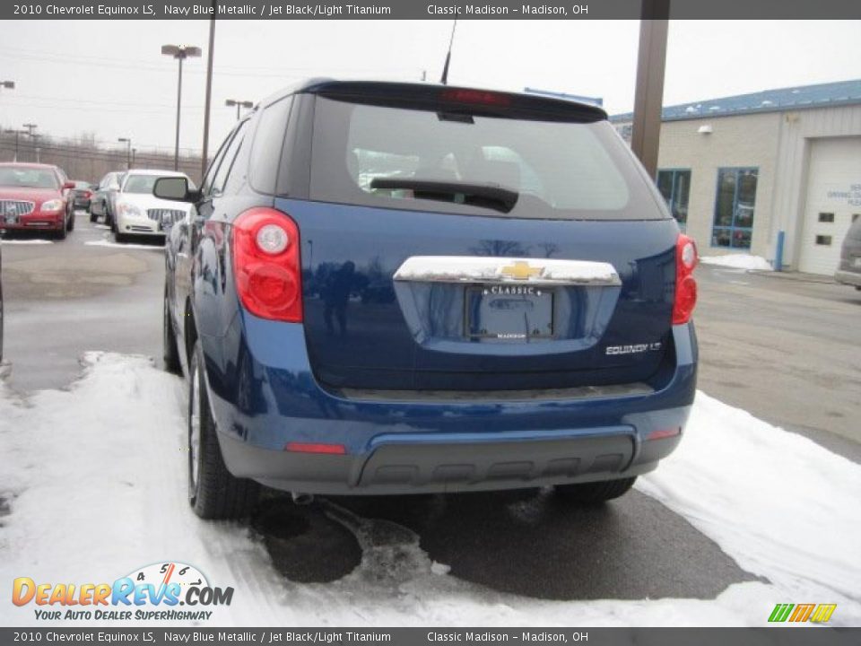 2010 Chevrolet Equinox LS Navy Blue Metallic / Jet Black/Light Titanium Photo #4