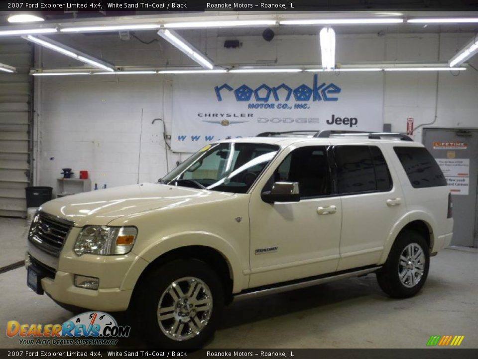 2007 Ford Explorer Limited 4x4 White Sand Tri-Coat / Black Photo #26