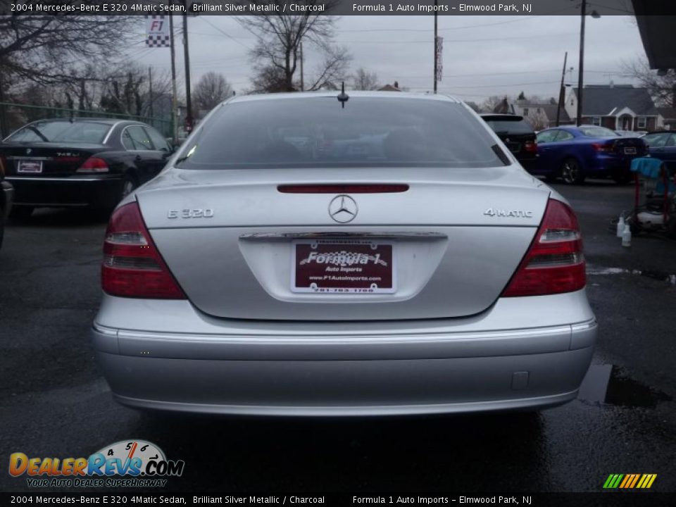 2004 Mercedes-Benz E 320 4Matic Sedan Brilliant Silver Metallic / Charcoal Photo #8