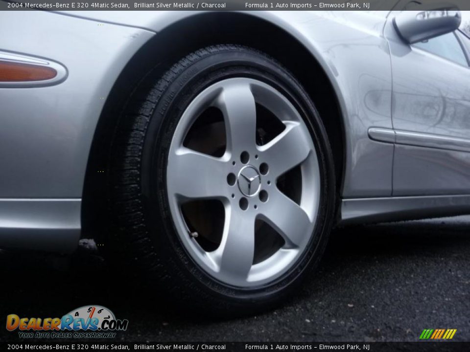 2004 Mercedes-Benz E 320 4Matic Sedan Brilliant Silver Metallic / Charcoal Photo #12