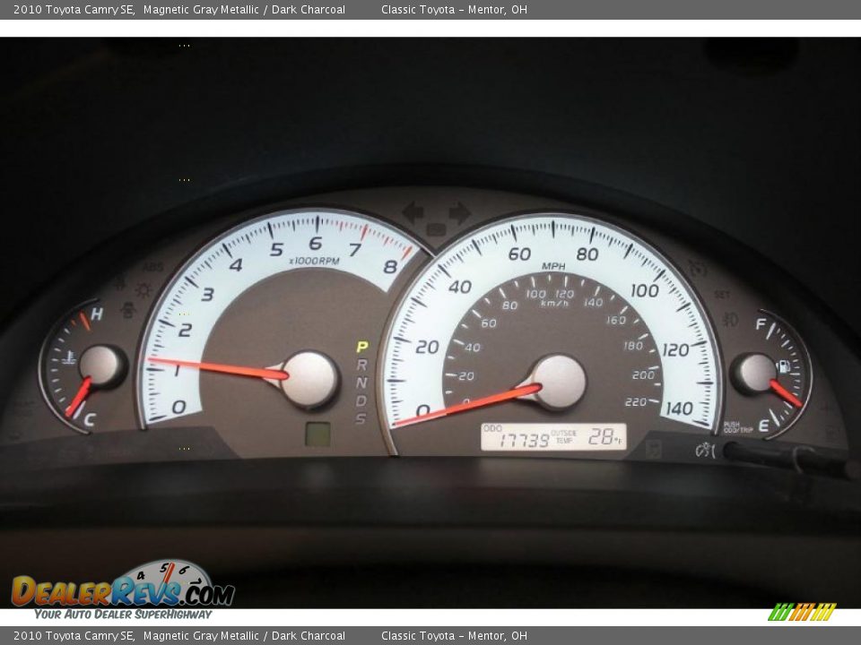 2010 Toyota Camry SE Magnetic Gray Metallic / Dark Charcoal Photo #14