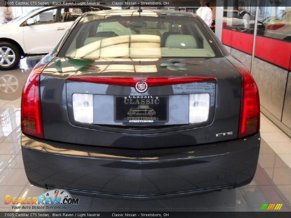 2005 Cadillac CTS Sedan Black Raven / Light Neutral Photo #6