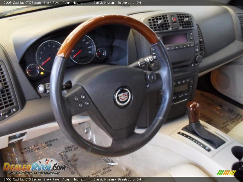 2005 Cadillac CTS Sedan Black Raven / Light Neutral Photo #14